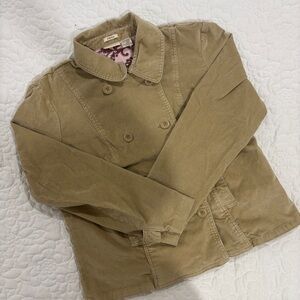 Early 2000s y2k vintage St. John’s Bay tan corduroy jacket
